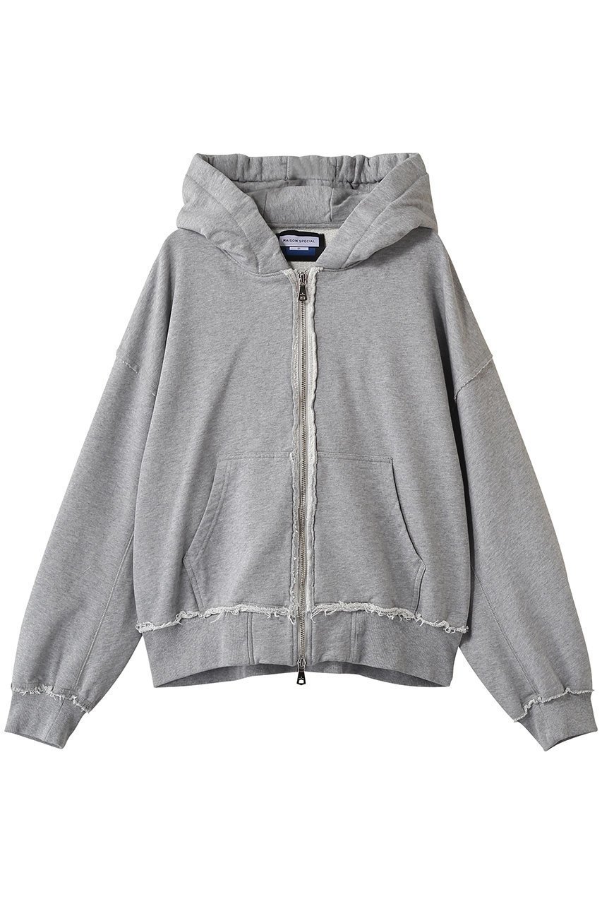 【メゾンスペシャル/MAISON SPECIAL】の【UNISEX】Prime-Over ギャザーフーディー ZIPパーカー インテリア・キッズ・メンズ・レディースファッション・服の通販 founy(ファニー) 　ファッション　Fashion　レディースファッション　Fashion for Women　トップス・カットソー　Cut & Sew Tops　シャツ・ブラウス・オフィスカジュアル　Elegant Blouses & Button-Ups　レディースパーカー・カジュアルフーディー　Casual Hoodies & Sweatshirts　ロングTシャツ・Tシャツ　Longline T-Shirts & Tees　スウェット・クルーネックトップス　Sweatshirts & Crewnecks / Relaxed Fit Sweat Tops　カットソー・ベーシックTシャツ　Cut-and-Sewn Tops / Stretch Tees & Basics　ユニセックス　Unisex, Genderless　ギャザー　Gathered, Ruffled　スリット　Slit, Slit Detail　パーカー　Hoodie, Parka　再入荷　Restock / Back in Stock　GRY(グレー)|ID: prp329100004872501 ipo3291000000036341704