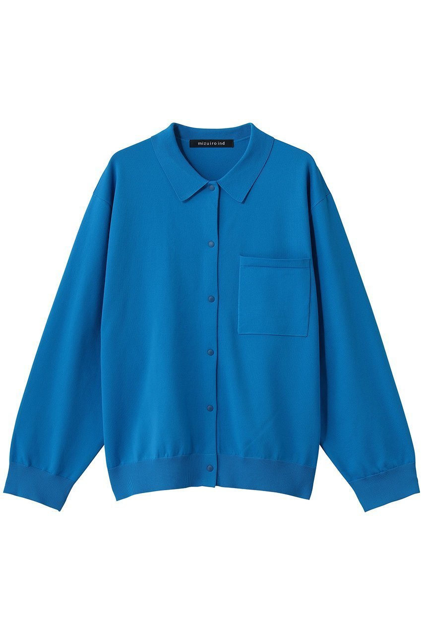 【ミズイロ インド/mizuiro ind】のshirt C/D カーディガン インテリア・キッズ・メンズ・レディースファッション・服の通販 founy(ファニー) 　ファッション　Fashion　レディースファッション　Fashion for Women　トップス・カットソー　Cut & Sew Tops　ニット　Knit Tops & Sweaters　カーディガン・羽織り　Layered Style Cardigans　シャツ・ブラウス・オフィスカジュアル　Elegant Blouses & Button-Ups　カーディガン　Cardigan, Knitwear　フロント　Front, Front Design　ポケット　Pocket, Pocket Detail　夏　Summer　blue|ID: prp329100004872502 ipo3291000000036341713