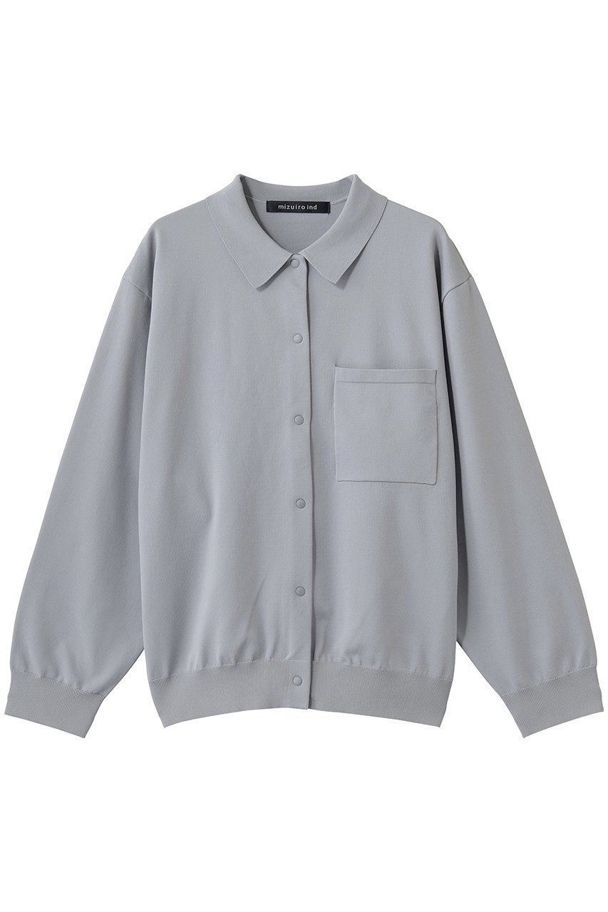 【ミズイロ インド/mizuiro ind】のshirt C/D カーディガン インテリア・キッズ・メンズ・レディースファッション・服の通販 founy(ファニー) 　ファッション　Fashion　レディースファッション　Fashion for Women　トップス・カットソー　Cut & Sew Tops　ニット　Knit Tops & Sweaters　カーディガン・羽織り　Layered Style Cardigans　シャツ・ブラウス・オフィスカジュアル　Elegant Blouses & Button-Ups　カーディガン　Cardigan, Knitwear　フロント　Front, Front Design　ポケット　Pocket, Pocket Detail　夏　Summer　l.gray|ID: prp329100004872502 ipo3291000000036341715