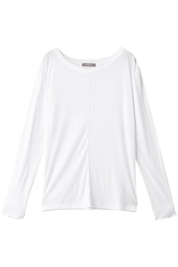 【エリオポール/heliopole】の【smooth skin series】ワイドクルーネックカットソー インテリア・キッズ・メンズ・レディースファッション・服の通販 founy(ファニー) https://founy.com/ ファッション Fashion レディースファッション Fashion for Women トップス・カットソー Cut & Sew Tops シャツ・ブラウス・オフィスカジュアル Elegant Blouses & Button-Ups ロングTシャツ・Tシャツ Longline T-Shirts & Tees カットソー・ベーシックTシャツ Cut-and-Sewn Tops / Stretch Tees & Basics キャミ Camisole, Cami Top スリーブ Sleeve, Long Sleeve / Short Sleeve ビスチェ Bustier, Corset Top ロング Long, Long-Length 定番 Standard, Basic Item A/W・秋冬 Autumn/Winter |ID: prp329100004872506 ipo3291000000036341747