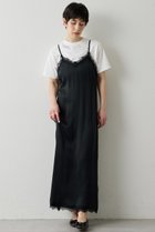 【ウィムガゼット/Whim Gazette】の【THE PAUSE】レーストリムキャミワンピース ブラック|ID: prp329100004872509 ipo3291000000036341771