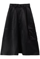 【ピアッカセッテ/ph7+】のベルト付きパネルスカート ブラック|ID: prp329100004872511 ipo3291000000036341791