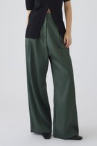 【リムアーク/RIM.ARK】のHidden detail wide pants/パンツ 人気、トレンドファッション・服の通販 founy(ファニー) ファッション Fashion レディースファッション Fashion for Women パンツ Pants & Trousers カットソー Cut and Sewn Top シルク Silk, 100% Silk シンプル Simple, Minimal セットアップ Set-Up, Coordinated Outfit ブライト Bright, Shiny ポケット Pocket, Pocket Detail ラグジュアリー Luxury, Elegant リブニット Rib Knit, Ribbed Knit レース Lace, Lace Fabric ワイド Wide, Wide Fit thumbnail グリーン|ID: prp329100004872513 ipo3291000000036341808