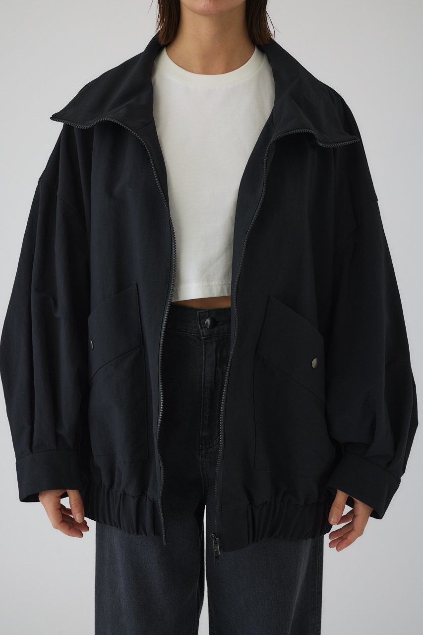 【リムアーク/RIM.ARK】のW-zip stand collar JK/ジャケット インテリア・キッズ・メンズ・レディースファッション・服の通販 founy(ファウニー) 　ファッション　Fashion　レディースファッション　Fashion for Women　アウター　Coat / Outerwear Collection　レディースジャケット・軽アウター　Jackets　シンプル　Simple, Minimal　ジャケット　Jacket, Outerwear　ダブル　Double, Double-Breasted　定番　Standard, Basic Item　リップ　Lip, Lip Motif　ブラック|ID: prp329100004872518 ipo3291000000036341859
