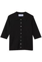 【スリー ドッツ/three dots】のサンディコットン H/S ポロ ブラック|ID: prp329100004872521 ipo3291000000036341885