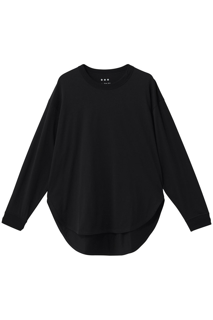 【スリー ドッツ/three dots】のミルキージャージー 長袖Tシャツ 人気、トレンドファッション・服の通販 founy(ファニー) 　ファッション　Fashion　レディースファッション　Fashion for Women　トップス・カットソー　Cut & Sew Tops　シャツ・ブラウス・オフィスカジュアル　Elegant Blouses & Button-Ups　ロングTシャツ・Tシャツ　Longline T-Shirts & Tees　カットソー・ベーシックTシャツ　Cut-and-Sewn Tops / Stretch Tees & Basics　なめらか　Smooth, Silky Texture　シンプル　Simple, Minimal　スリーブ　Sleeve, Long Sleeve / Short Sleeve　ベーシック　Basic, Essential　ロング　Long, Long-Length　長袖　Long Sleeve, Full Sleeve　 other-1|ID: prp329100004872522 ipo3291000000036341893
