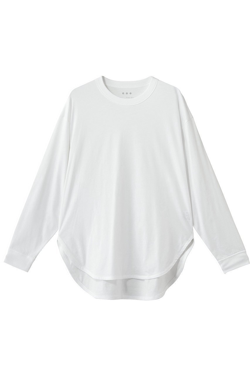 【スリー ドッツ/three dots】のミルキージャージー 長袖Tシャツ インテリア・キッズ・メンズ・レディースファッション・服の通販 founy(ファニー) 　ファッション　Fashion　レディースファッション　Fashion for Women　トップス・カットソー　Cut & Sew Tops　シャツ・ブラウス・オフィスカジュアル　Elegant Blouses & Button-Ups　ロングTシャツ・Tシャツ　Longline T-Shirts & Tees　カットソー・ベーシックTシャツ　Cut-and-Sewn Tops / Stretch Tees & Basics　なめらか　Smooth, Silky Texture　シンプル　Simple, Minimal　スリーブ　Sleeve, Long Sleeve / Short Sleeve　ベーシック　Basic, Essential　ロング　Long, Long-Length　長袖　Long Sleeve, Full Sleeve　スノーホワイト|ID: prp329100004872522 ipo3291000000036341895