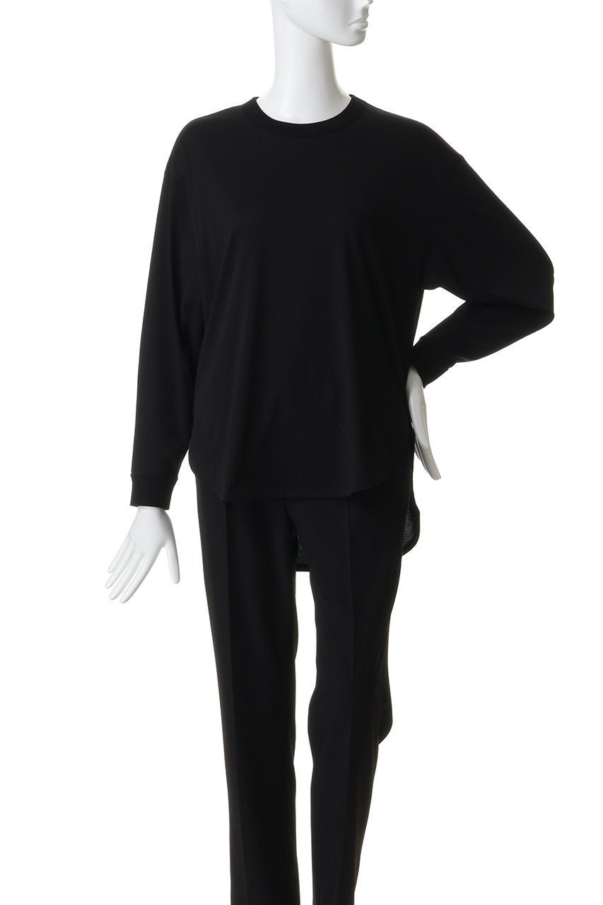 【スリー ドッツ/three dots】のミルキージャージー 長袖Tシャツ 人気、トレンドファッション・服の通販 founy(ファニー) 　ファッション　Fashion　レディースファッション　Fashion for Women　トップス・カットソー　Cut & Sew Tops　シャツ・ブラウス・オフィスカジュアル　Elegant Blouses & Button-Ups　ロングTシャツ・Tシャツ　Longline T-Shirts & Tees　カットソー・ベーシックTシャツ　Cut-and-Sewn Tops / Stretch Tees & Basics　なめらか　Smooth, Silky Texture　シンプル　Simple, Minimal　スリーブ　Sleeve, Long Sleeve / Short Sleeve　ベーシック　Basic, Essential　ロング　Long, Long-Length　長袖　Long Sleeve, Full Sleeve　other-2|ID: prp329100004872522 ipo3291000000036341897