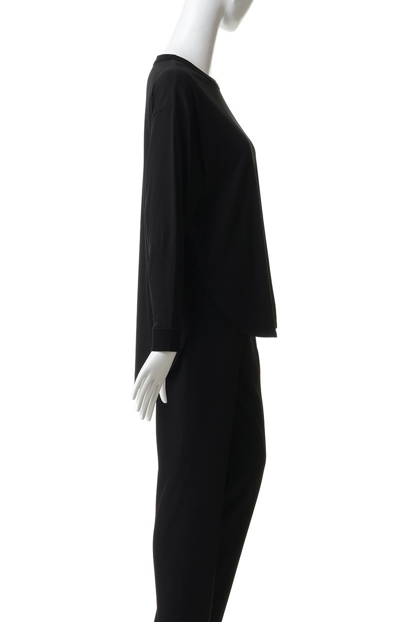 【スリー ドッツ/three dots】のミルキージャージー 長袖Tシャツ 人気、トレンドファッション・服の通販 founy(ファニー) 　ファッション　Fashion　レディースファッション　Fashion for Women　トップス・カットソー　Cut & Sew Tops　シャツ・ブラウス・オフィスカジュアル　Elegant Blouses & Button-Ups　ロングTシャツ・Tシャツ　Longline T-Shirts & Tees　カットソー・ベーシックTシャツ　Cut-and-Sewn Tops / Stretch Tees & Basics　なめらか　Smooth, Silky Texture　シンプル　Simple, Minimal　スリーブ　Sleeve, Long Sleeve / Short Sleeve　ベーシック　Basic, Essential　ロング　Long, Long-Length　長袖　Long Sleeve, Full Sleeve　other-3|ID: prp329100004872522 ipo3291000000036341898