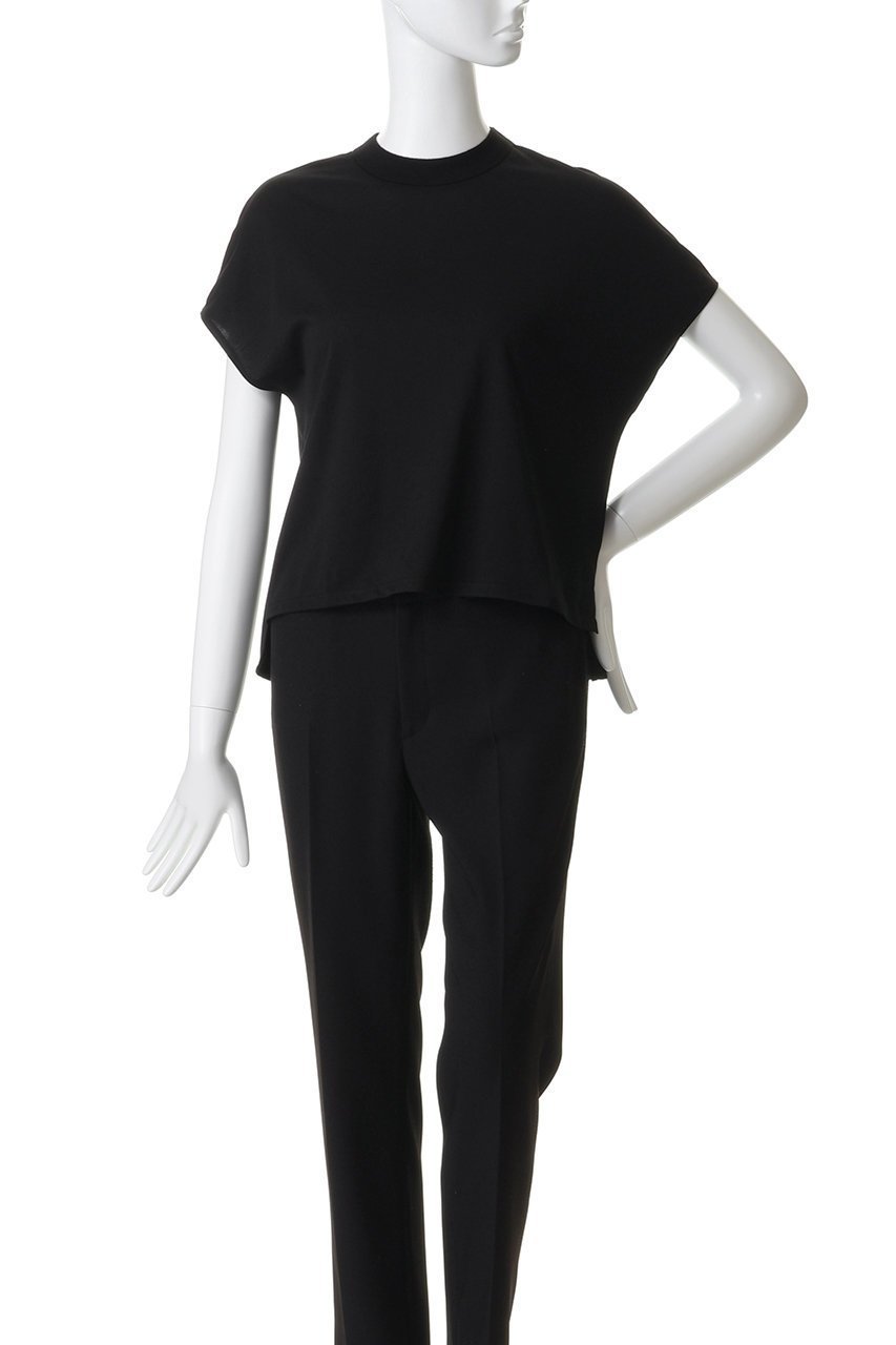 【スリー ドッツ/three dots】のミルキージャージー フレンチスリーブTシャツ 人気、トレンドファッション・服の通販 founy(ファニー) 　ファッション　Fashion　レディースファッション　Fashion for Women　トップス・カットソー　Cut & Sew Tops　シャツ・ブラウス・オフィスカジュアル　Elegant Blouses & Button-Ups　ロングTシャツ・Tシャツ　Longline T-Shirts & Tees　カットソー・ベーシックTシャツ　Cut-and-Sewn Tops / Stretch Tees & Basics　なめらか　Smooth, Silky Texture　ショート　Short, Short Length　スリット　Slit, Slit Detail　スリーブ　Sleeve, Long Sleeve / Short Sleeve　フレンチ　French, French Style　other-2|ID: prp329100004872523 ipo3291000000036341905