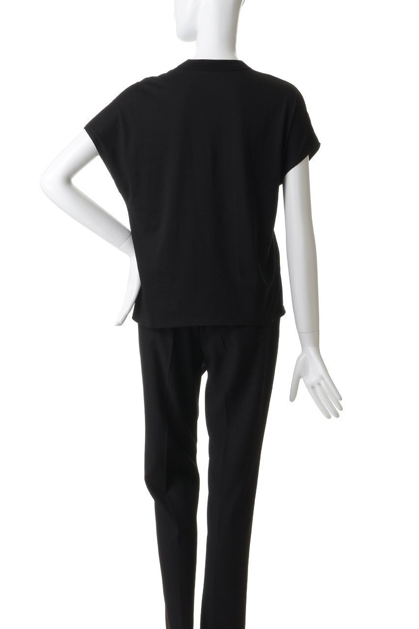 【スリー ドッツ/three dots】のミルキージャージー フレンチスリーブTシャツ 人気、トレンドファッション・服の通販 founy(ファニー) 　ファッション　Fashion　レディースファッション　Fashion for Women　トップス・カットソー　Cut & Sew Tops　シャツ・ブラウス・オフィスカジュアル　Elegant Blouses & Button-Ups　ロングTシャツ・Tシャツ　Longline T-Shirts & Tees　カットソー・ベーシックTシャツ　Cut-and-Sewn Tops / Stretch Tees & Basics　なめらか　Smooth, Silky Texture　ショート　Short, Short Length　スリット　Slit, Slit Detail　スリーブ　Sleeve, Long Sleeve / Short Sleeve　フレンチ　French, French Style　other-4|ID: prp329100004872523 ipo3291000000036341907