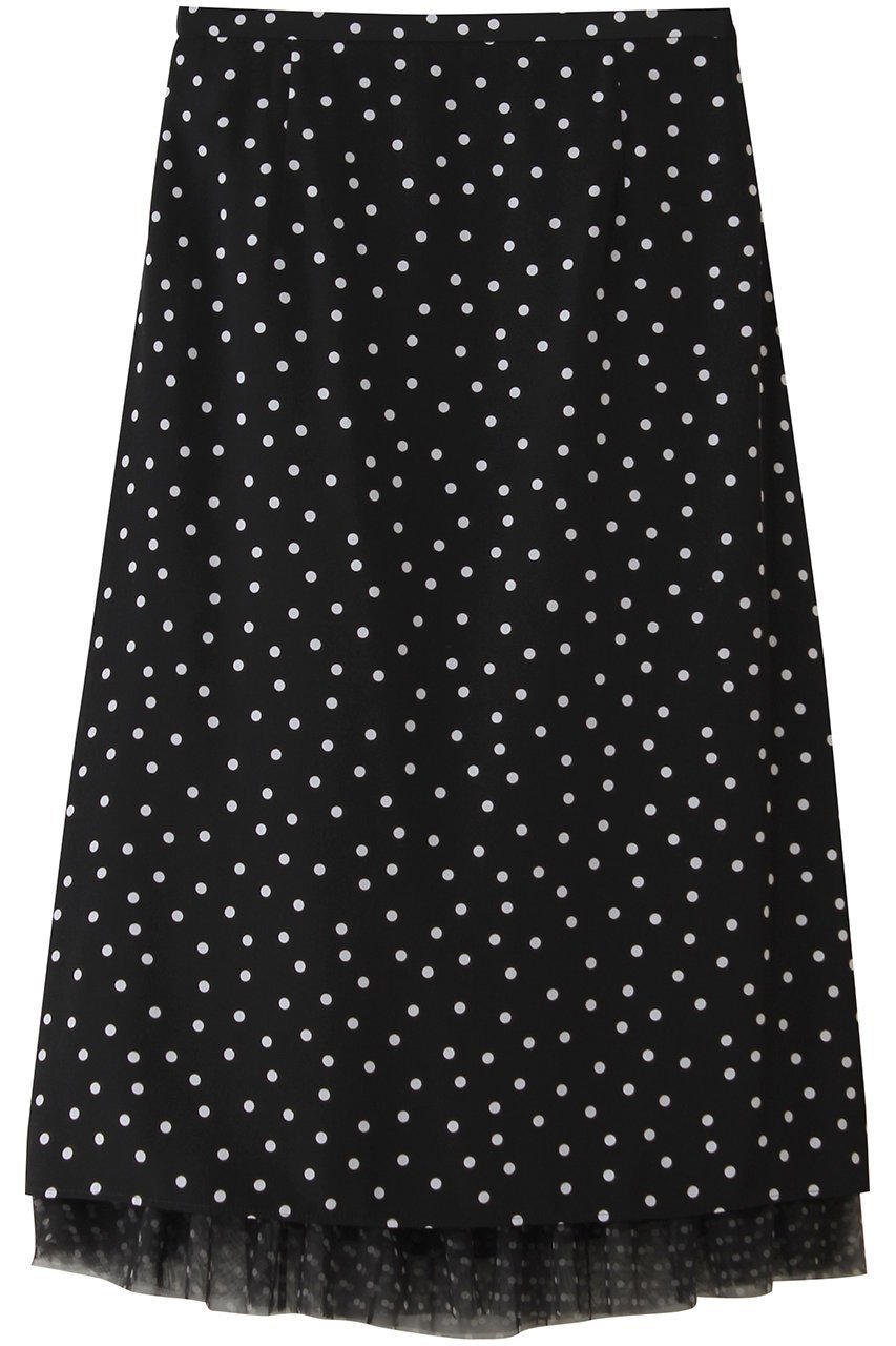 【ティアラ/Tiara】のドットプリントフリルスカート インテリア・キッズ・メンズ・レディースファッション・服の通販 founy(ファニー) ファッション Fashion レディースファッション Fashion for Women スカート Skirts ロングスカート Long Skirts / Maxi & Midi Skirts シアー Sheer, See-Through ドット Polka Dot, Dot Pattern パーティ Party, Party Style フェミニン Feminine, Girly フリル Frill, Ruffle ペチコート Petticoat, Underskirt ロング Long, Long-Length ブラック×ホワイト|ID: prp329100004872526 ipo3291000000036341932
