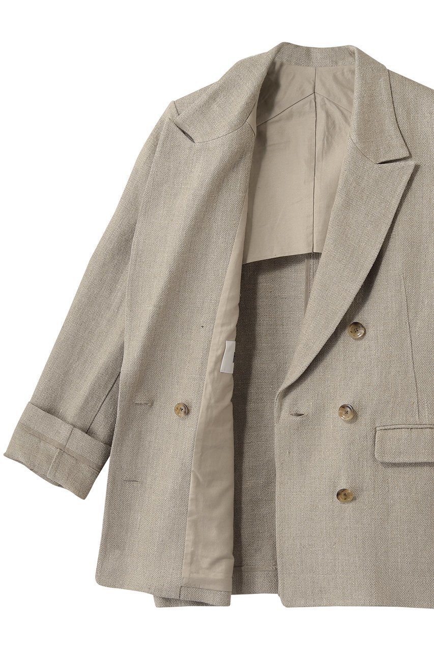 【ハー/HER.】のリネンテーラードジャケット 人気、トレンドファッション・服の通販 founy(ファニー) 　ファッション　Fashion　レディースファッション　Fashion for Women　アウター　Coat / Outerwear Collection　レディースジャケット・軽アウター　Jackets　テーラードジャケット / 通勤・きれいめスタイル　Tailored Jackets & Blazers　ジャケット　Jacket, Outerwear　トレンド　Trend, Trending Now　マニッシュ　Mannish, Boyish　リネン　Linen, Linen Fabric　再入荷　Restock / Back in Stock　other-6|ID: prp329100004872544 ipo3291000000036342087