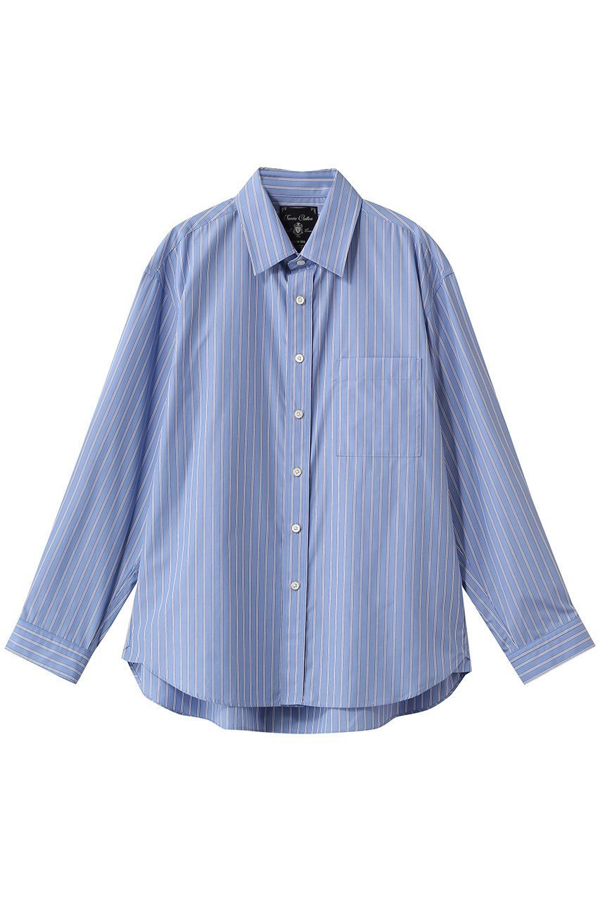 【メゾンスペシャル/MAISON SPECIAL】の【UNISEX】120/2スビンコットン Prime-Over レギュラーシャツ インテリア・キッズ・メンズ・レディースファッション・服の通販 founy(ファニー) 　ファッション　Fashion　レディースファッション　Fashion for Women　トップス・カットソー　Cut & Sew Tops　シャツ・ブラウス・オフィスカジュアル　Elegant Blouses & Button-Ups　ユニセックス　Unisex, Genderless　ストライプ　Stripe, Striped Pattern　スリーブ　Sleeve, Long Sleeve / Short Sleeve　レギュラー　Regular, Standard Fit　ロング　Long, Long-Length　I.BLU(インディゴブルー)|ID: prp329100004872567 ipo3291000000036342267