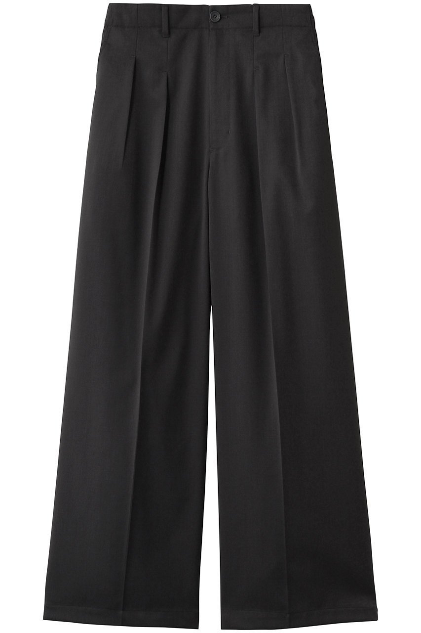 【メゾンスペシャル/MAISON SPECIAL】の【UNISEX】プライムワイドコンティニュアスパンツ インテリア・キッズ・メンズ・レディースファッション・服の通販 founy(ファニー) 　ファッション　Fashion　レディースファッション　Fashion for Women　パンツ　Pants & Trousers　ユニセックス　Unisex, Genderless　なめらか　Smooth, Silky Texture　ツイル　Twist, Twisted Detail　ワイド　Wide, Wide Fit　エレガント 上品　Elegant　D.BLK(ブラック)|ID: prp329100004872568 ipo3291000000036342274