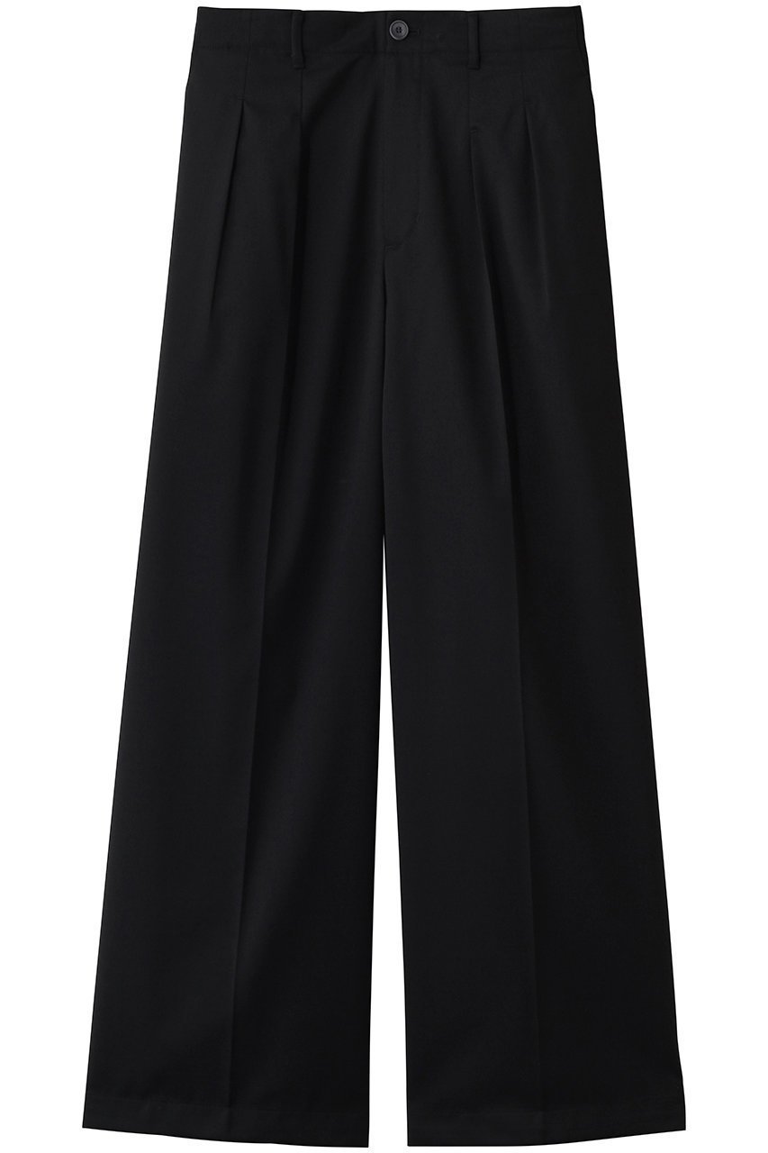 【メゾンスペシャル/MAISON SPECIAL】の【UNISEX】プライムワイドコンティニュアスパンツ インテリア・キッズ・メンズ・レディースファッション・服の通販 founy(ファニー) 　ファッション　Fashion　レディースファッション　Fashion for Women　パンツ　Pants & Trousers　ユニセックス　Unisex, Genderless　なめらか　Smooth, Silky Texture　ツイル　Twist, Twisted Detail　ワイド　Wide, Wide Fit　エレガント 上品　Elegant　BLK(ブラック)|ID: prp329100004872568 ipo3291000000036342275