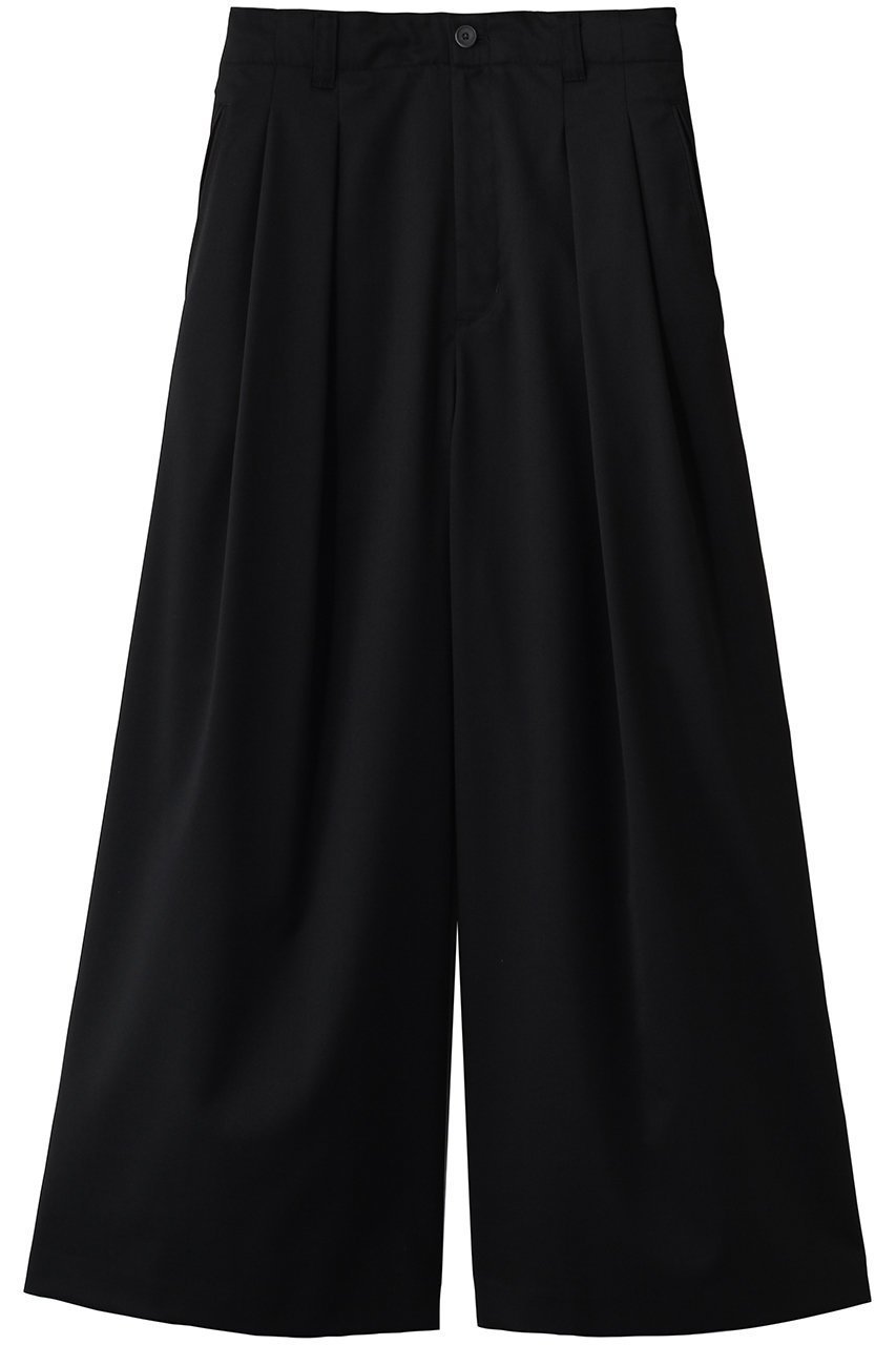 【メゾンスペシャル/MAISON SPECIAL】の【UNISEX】TWバギースラックス インテリア・キッズ・メンズ・レディースファッション・服の通販 founy(ファニー) 　ファッション　Fashion　レディースファッション　Fashion for Women　パンツ　Pants & Trousers　ユニセックス　Unisex, Genderless　なめらか　Smooth, Silky Texture　ツイル　Twist, Twisted Detail　ワイド　Wide, Wide Fit　BLK(ブラック)|ID: prp329100004872569 ipo3291000000036872051