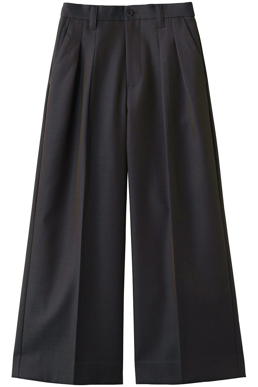 【メゾンスペシャル/MAISON SPECIAL】の【UNISEX】48/2 4色シャンブレーウールツータックワイド インテリア・キッズ・メンズ・レディースファッション・服の通販 founy(ファニー) 　ファッション　Fashion　レディースファッション　Fashion for Women　パンツ　Pants & Trousers　ユニセックス　Unisex, Genderless　ワイド　Wide, Wide Fit　BLU(ブルー)|ID: prp329100004872570 ipo3291000000036342296