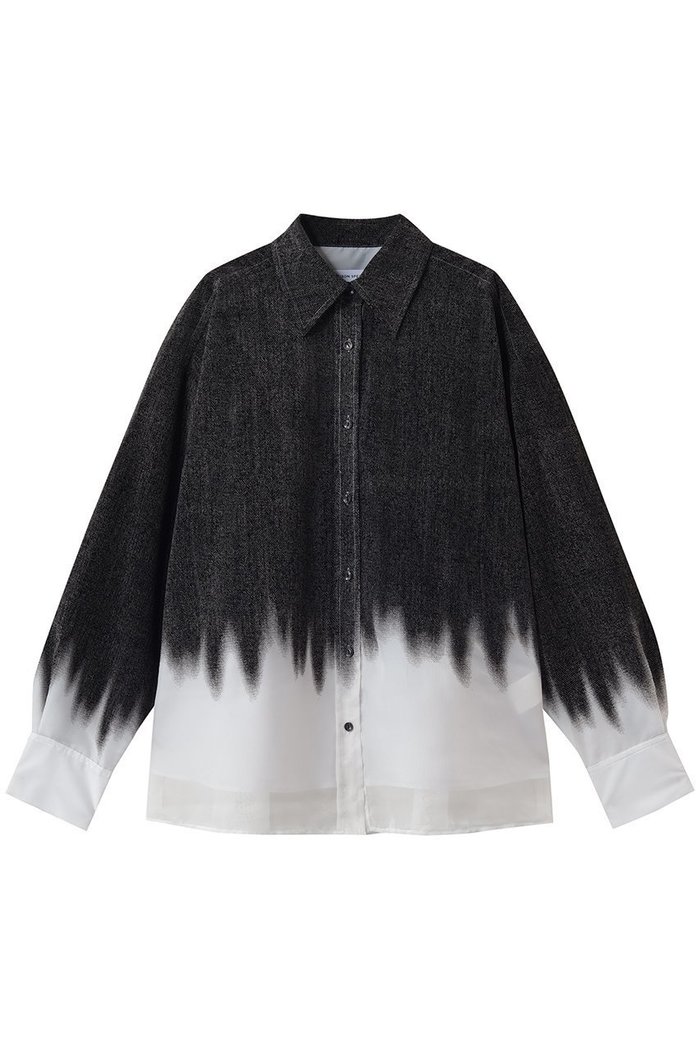 【メゾンスペシャル/MAISON SPECIAL】のFlocky Denim Shirt/フロッキーデニムシャツ インテリア・キッズ・メンズ・レディースファッション・服の通販 founy(ファニー) https://founy.com/ ファッション Fashion レディースファッション Fashion for Women トップス・カットソー Cut & Sew Tops シャツ・ブラウス・オフィスカジュアル Elegant Blouses & Button-Ups おすすめ Recommended / Our Picks クール Cool, Chic グラデーション Gradient, Ombre ストライプ Stripe, Striped Pattern スリーブ Sleeve, Long Sleeve / Short Sleeve セットアップ Set-Up, Coordinated Outfit デニム Denim, Jeans Material ロング Long, Long-Length |ID: prp329100004872571 ipo3291000000036342301