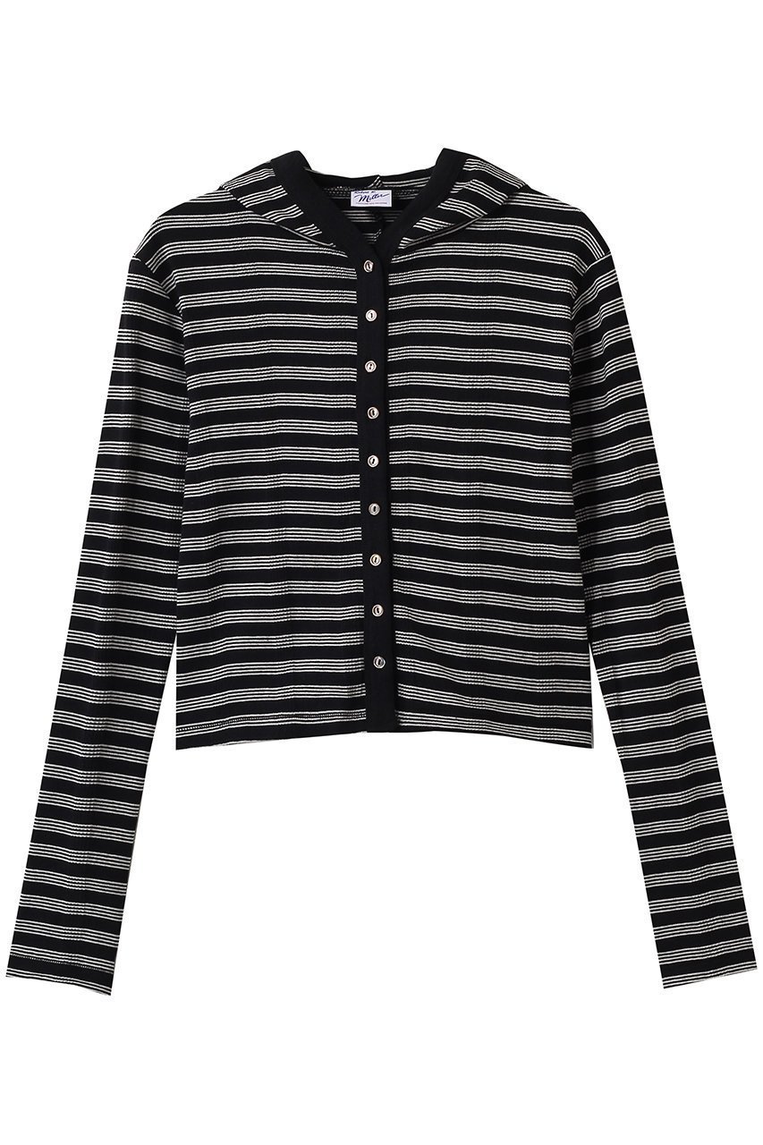 【メゾンスペシャル/MAISON SPECIAL】の【MILLER】Rib Hoodie Cardigan/リブフーディーカーディガン インテリア・キッズ・メンズ・レディースファッション・服の通販 founy(ファニー) 　ファッション　Fashion　レディースファッション　Fashion for Women　トップス・カットソー　Cut & Sew Tops　カーディガン・羽織り　Layered Style Cardigans　シャツ・ブラウス・オフィスカジュアル　Elegant Blouses & Button-Ups　ロングTシャツ・Tシャツ　Longline T-Shirts & Tees　カットソー・ベーシックTシャツ　Cut-and-Sewn Tops / Stretch Tees & Basics　カーディガン　Cardigan, Knitwear　コンパクト　Compact, Small Size　スリット　Slit, Slit Detail　フィット　Fit, Slim Fit　BLK(ブラック)|ID: prp329100004872572 ipo3291000000036342312