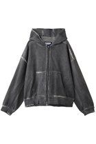 【メゾンスペシャル/MAISON SPECIAL】の【UNISEX】オーバーダイエンブロイダリーZIPパーカー 人気、トレンドファッション・服の通販 founy(ファニー) ファッション Fashion レディースファッション Fashion for Women トップス・カットソー Cut & Sew Tops シャツ・ブラウス・オフィスカジュアル Elegant Blouses & Button-Ups レディースパーカー・カジュアルフーディー Casual Hoodies & Sweatshirts ロングTシャツ・Tシャツ Longline T-Shirts & Tees スウェット・クルーネックトップス Sweatshirts & Crewnecks / Relaxed Fit Sweat Tops カットソー・ベーシックTシャツ Cut-and-Sewn Tops / Stretch Tees & Basics ユニセックス Unisex, Genderless ダメージ Distressed, Destroyed パーカー Hoodie, Parka thumbnail BLK(ブラック)|ID: prp329100004872573 ipo3291000000036342321