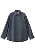 【メゾンスペシャル/MAISON SPECIAL】の【UNISEX】72/2 4色シャンブレーウールシャツ D.BLU(ダークブルー)|ID: prp329100004872576 ipo3291000000036342348