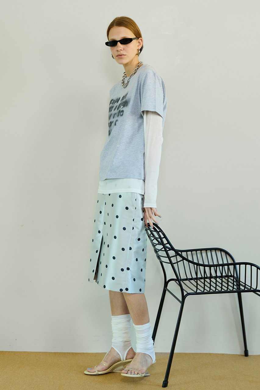【メゾンスペシャル/MAISON SPECIAL】のPolka Dot Mock-Neck Skirt/ドットミモレタイトスカート 人気、トレンドファッション・服の通販 founy(ファニー) ファッション Fashion レディースファッション Fashion for Women スカート Skirts ロングスカート Long Skirts / Maxi & Midi Skirts おすすめ Recommended / Our Picks シアー Sheer, See-Through シンプル Simple, Minimal スウェット / スエット Sweatshirt, Sweatwear スポーティ Sporty, Casual Athletic ドット Polka Dot, Dot Pattern ブルゾン Blouson, Bomber Jacket ロング Long, Long-Length エレガント 上品 Elegant other-7|ID: prp329100004872578 ipo3291000000036342372
