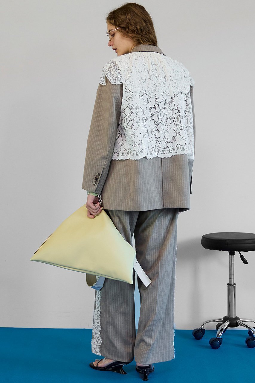 【メゾンスペシャル/MAISON SPECIAL】のSide Lace Slacks/サイドレーススラックス 人気、トレンドファッション・服の通販 founy(ファニー) 　ファッション　Fashion　レディースファッション　Fashion for Women　パンツ　Pants & Trousers　おすすめ　Recommended / Our Picks　クラシック　Classic, Timeless Style　ジャケット　Jacket, Outerwear　スポーティ　Sporty, Casual Athletic　スラックス　Slacks, Dress Pants　フェミニン　Feminine, Girly　レース　Lace, Lace Fabric　other-8|ID: prp329100004872580 ipo3291000000036342396