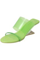 【メゾンスペシャル/MAISON SPECIAL】のClear Mules/ダブルベルトクリアミュール GRN(グリーン)|ID: prp329100004872581 ipo3291000000036342400