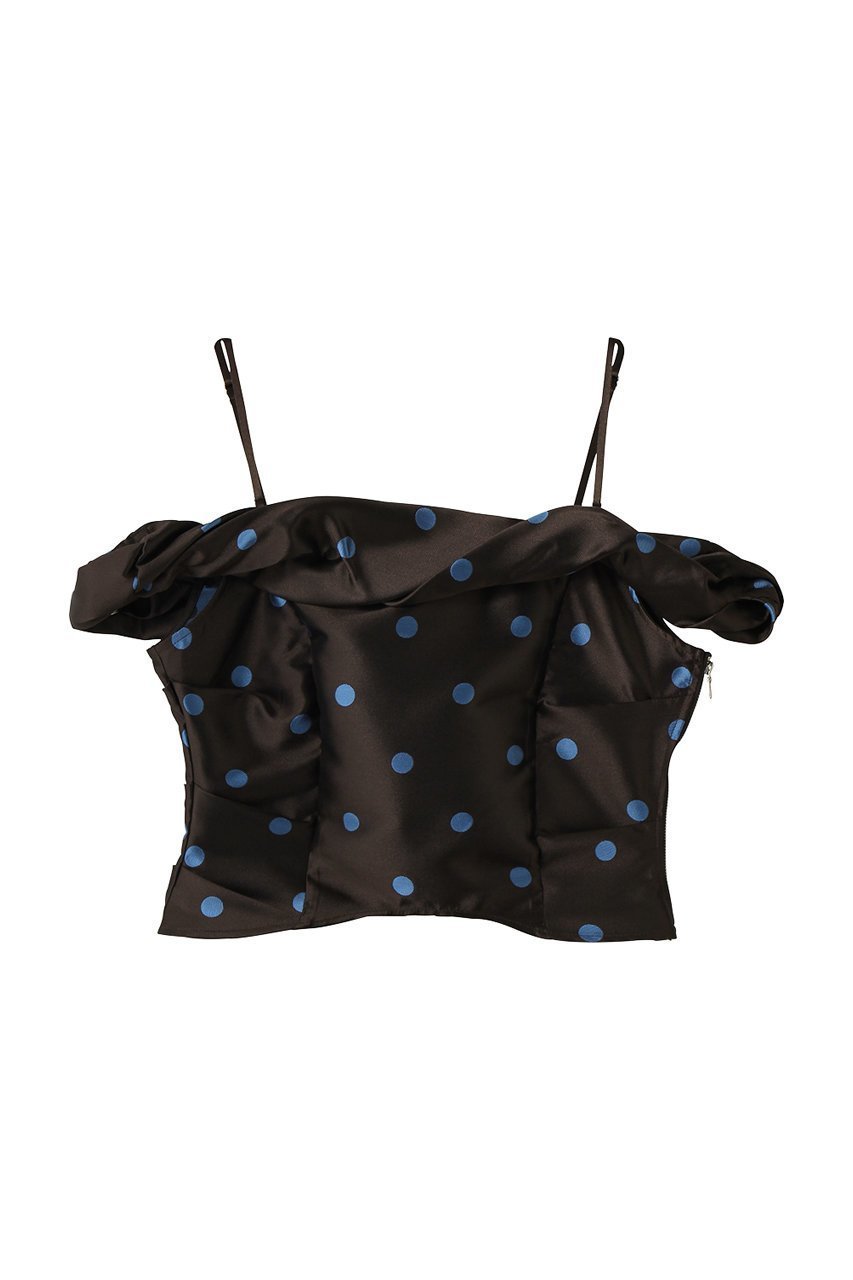 【メゾンスペシャル/MAISON SPECIAL】のTwist Off-Shoulder Blouse/ツイストオフショルビスチェ インテリア・キッズ・メンズ・レディースファッション・服の通販 founy(ファニー) 　ファッション　Fashion　レディースファッション　Fashion for Women　アウター　Coat / Outerwear Collection　レディースジャケット・軽アウター　Jackets　ジャカード／ジャガード　Jacquard, Woven Pattern　ジャケット　Jacket, Outerwear　ストレッチ　Stretch, Stretchy Fabric　ダブル　Double, Double-Breasted　トレンド　Trend, Trending Now　ドット　Polka Dot, Dot Pattern　ドレープ　Drape, Draping Fabric　フォルム　Silhouette, Form　ベスト　Vest, Waistcoat　ボトム　Bottoms, Lower Wear　BRN(ブラウン)|ID: prp329100004872584 ipo3291000000036342431