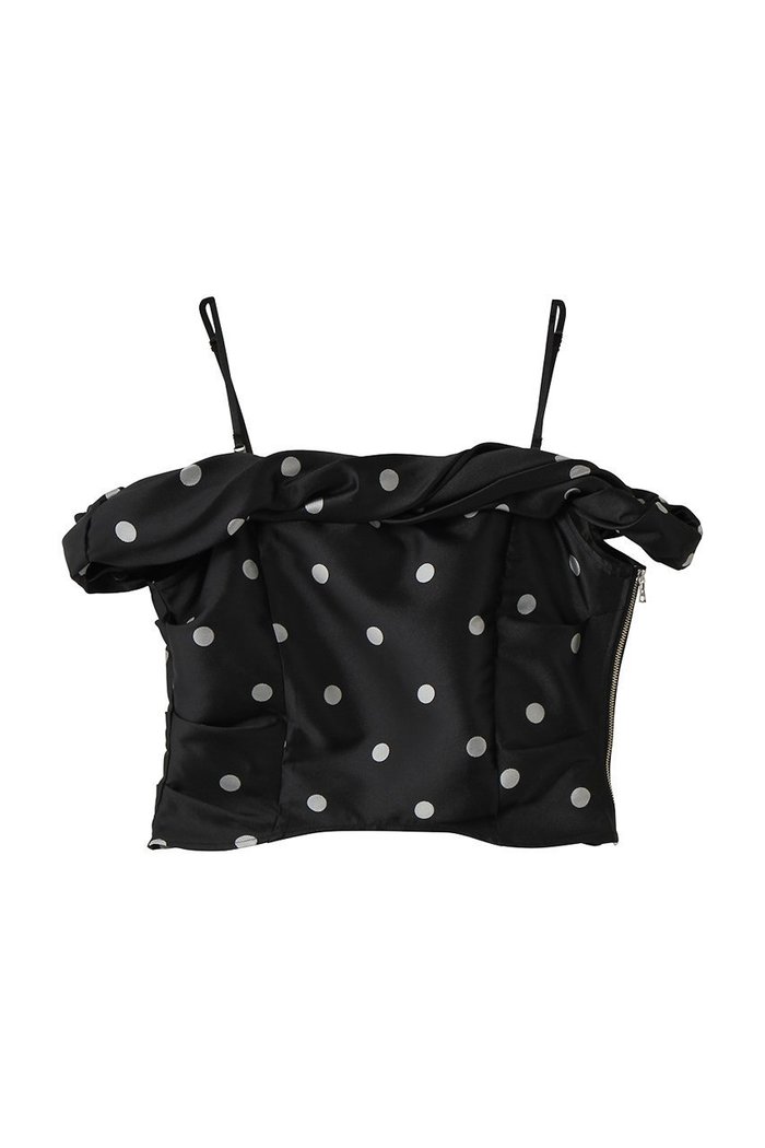 【メゾンスペシャル/MAISON SPECIAL】のTwist Off-Shoulder Blouse/ツイストオフショルビスチェ インテリア・キッズ・メンズ・レディースファッション・服の通販 founy(ファニー) https://founy.com/ ファッション Fashion レディースファッション Fashion for Women アウター Coat / Outerwear Collection レディースジャケット・軽アウター Jackets ジャカード／ジャガード Jacquard, Woven Pattern ジャケット Jacket, Outerwear ストレッチ Stretch, Stretchy Fabric ダブル Double, Double-Breasted トレンド Trend, Trending Now ドット Polka Dot, Dot Pattern ドレープ Drape, Draping Fabric フォルム Silhouette, Form ベスト Vest, Waistcoat ボトム Bottoms, Lower Wear |ID: prp329100004872584 ipo3291000000036872091