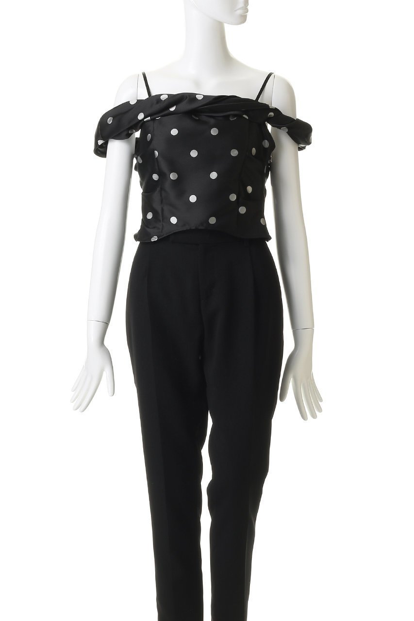 【メゾンスペシャル/MAISON SPECIAL】のTwist Off-Shoulder Blouse/ツイストオフショルビスチェ 大人の最旬トレンドファッション＆コーディネート founy(ファウニー) 　ファッション　Fashion　レディースファッション　Fashion for Women　アウター　Coat / Outerwear Collection　レディースジャケット・軽アウター　Jackets　ジャカード／ジャガード　Jacquard, Woven Pattern　ジャケット　Jacket, Outerwear　ストレッチ　Stretch, Stretchy Fabric　ダブル　Double, Double-Breasted　トレンド　Trend, Trending Now　ドット　Polka Dot, Dot Pattern　ドレープ　Drape, Draping Fabric　フォルム　Silhouette, Form　ベスト　Vest, Waistcoat　ボトム　Bottoms, Lower Wear　other-2|ID: prp329100004872584 ipo3291000000037237688