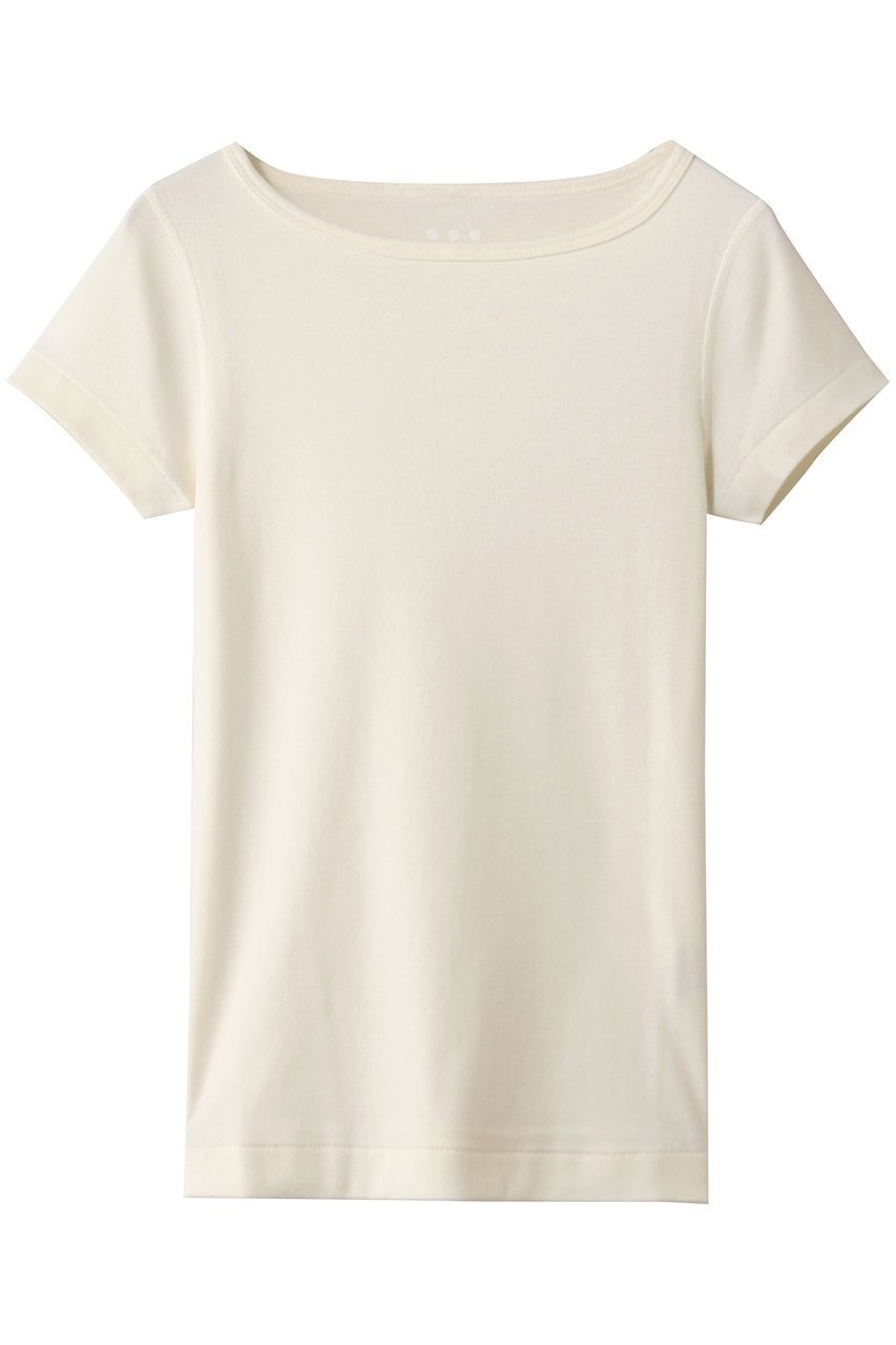 【スリー ドッツ/three dots】のオーガニックコットン 半袖ジンジャー インテリア・キッズ・メンズ・レディースファッション・服の通販 founy(ファニー) 　ファッション　Fashion　レディースファッション　Fashion for Women　トップス・カットソー　Cut & Sew Tops　シャツ・ブラウス・オフィスカジュアル　Elegant Blouses & Button-Ups　ロングTシャツ・Tシャツ　Longline T-Shirts & Tees　カットソー・ベーシックTシャツ　Cut-and-Sewn Tops / Stretch Tees & Basics　オーガニック　Organic Cotton　コンパクト　Compact, Small Size　ショルダー　Shoulder, Shoulder Strap　ショート　Short, Short Length　ジャケット　Jacket, Outerwear　スリーブ　Sleeve, Long Sleeve / Short Sleeve　バランス　Balance, Style Balance　フィット　Fit, Slim Fit　ラウンド　Round, Round Neck　半袖　Short Sleeve, Half Sleeve　定番　Standard, Basic Item　エクリュ|ID: prp329100004872586 ipo3291000000036342456