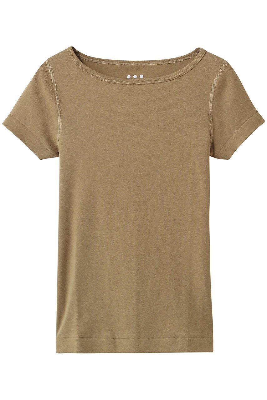 【スリー ドッツ/three dots】のオーガニックコットン 半袖ジンジャー インテリア・キッズ・メンズ・レディースファッション・服の通販 founy(ファニー) 　ファッション　Fashion　レディースファッション　Fashion for Women　トップス・カットソー　Cut & Sew Tops　シャツ・ブラウス・オフィスカジュアル　Elegant Blouses & Button-Ups　ロングTシャツ・Tシャツ　Longline T-Shirts & Tees　カットソー・ベーシックTシャツ　Cut-and-Sewn Tops / Stretch Tees & Basics　オーガニック　Organic Cotton　コンパクト　Compact, Small Size　ショルダー　Shoulder, Shoulder Strap　ショート　Short, Short Length　ジャケット　Jacket, Outerwear　スリーブ　Sleeve, Long Sleeve / Short Sleeve　バランス　Balance, Style Balance　フィット　Fit, Slim Fit　ラウンド　Round, Round Neck　半袖　Short Sleeve, Half Sleeve　定番　Standard, Basic Item　ケルプ|ID: prp329100004872586 ipo3291000000036342461