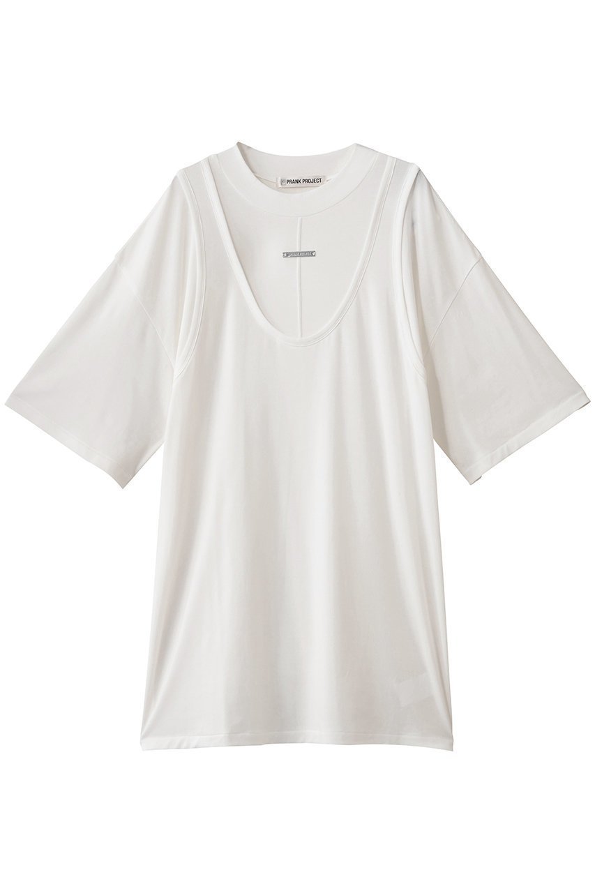 【プランク プロジェクト/PRANK PROJECT】のクールタッチフライスビッグTEE / Cool Touch Fly Big T-Shirt インテリア・キッズ・メンズ・レディースファッション・服の通販 founy(ファニー) 　ファッション　Fashion　レディースファッション　Fashion for Women　トップス・カットソー　Cut & Sew Tops　シャツ・ブラウス・オフィスカジュアル　Elegant Blouses & Button-Ups　ロングTシャツ・Tシャツ　Longline T-Shirts & Tees　カットソー・ベーシックTシャツ　Cut-and-Sewn Tops / Stretch Tees & Basics　おすすめ　Recommended / Our Picks　ショート　Short, Short Length　スリーブ　Sleeve, Long Sleeve / Short Sleeve　タンク　Tank Top, Sleeveless Top　デニム　Denim, Jeans Material　ビッグ　Big, Oversized　ワイド　Wide, Wide Fit　WHT(ホワイト)|ID: prp329100004872592 ipo3291000000036342510