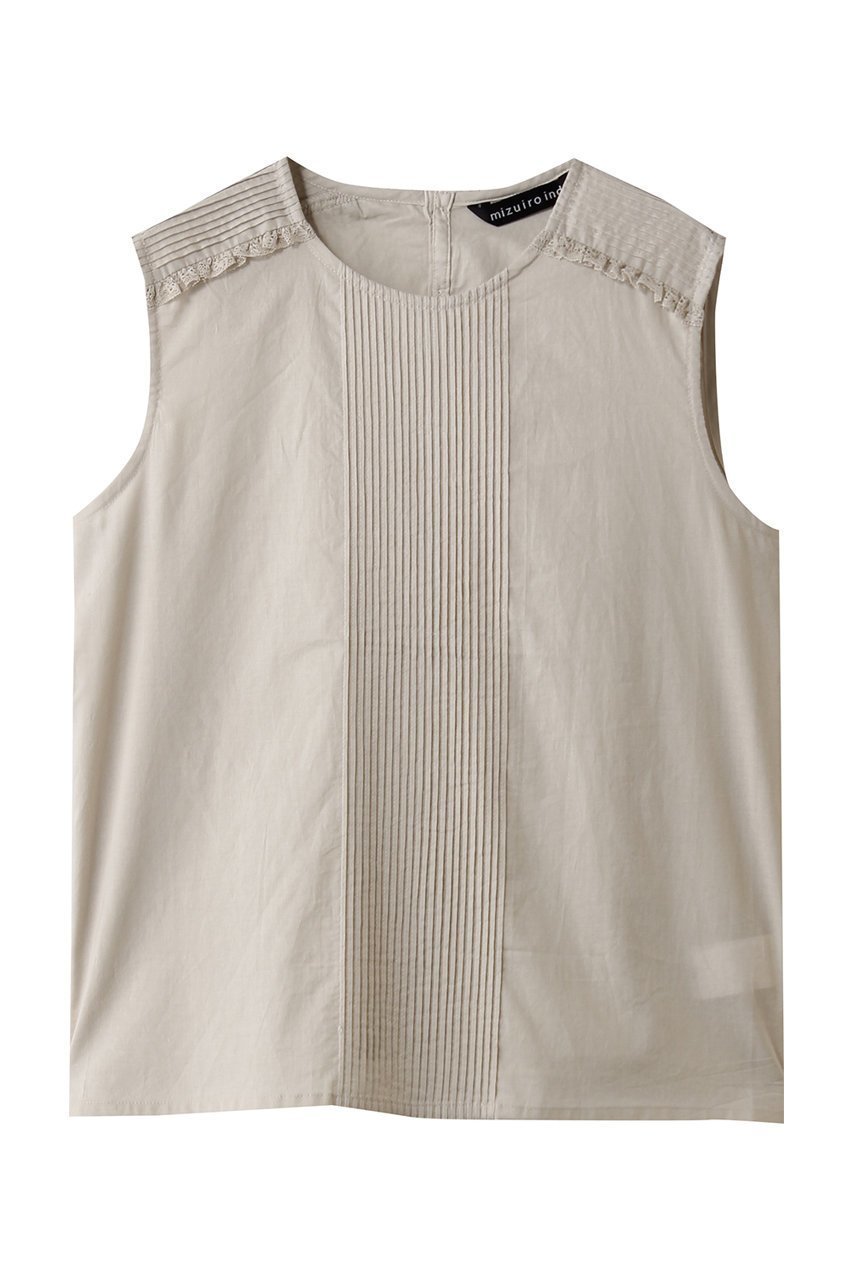 【ミズイロ インド/mizuiro ind】のpin tuck & lace N/S P/O プルオーバー インテリア・キッズ・メンズ・レディースファッション・服の通販 founy(ファニー) ファッション Fashion レディースファッション Fashion for Women トップス・カットソー Cut & Sew Tops キャミソール&ノースリーブ Camisoles & Sleeveless Tops シャツ・ブラウス・オフィスカジュアル Elegant Blouses & Button-Ups カジュアルプルオーバー・ニットトップス Pullovers & Knit Tops / Casual Pullovers ノースリーブ Sleeveless, No-Sleeve フレア Flare, Flared ボックス Boxy, Box Shape リネン Linen, Linen Fabric レース Lace, Lace Fabric エレガント 上品 Elegant 夏 Summer 春 Spring S/S・春夏 SS, Spring/Summer, Warm Season beige|ID: prp329100004872595 ipo3291000000036342541