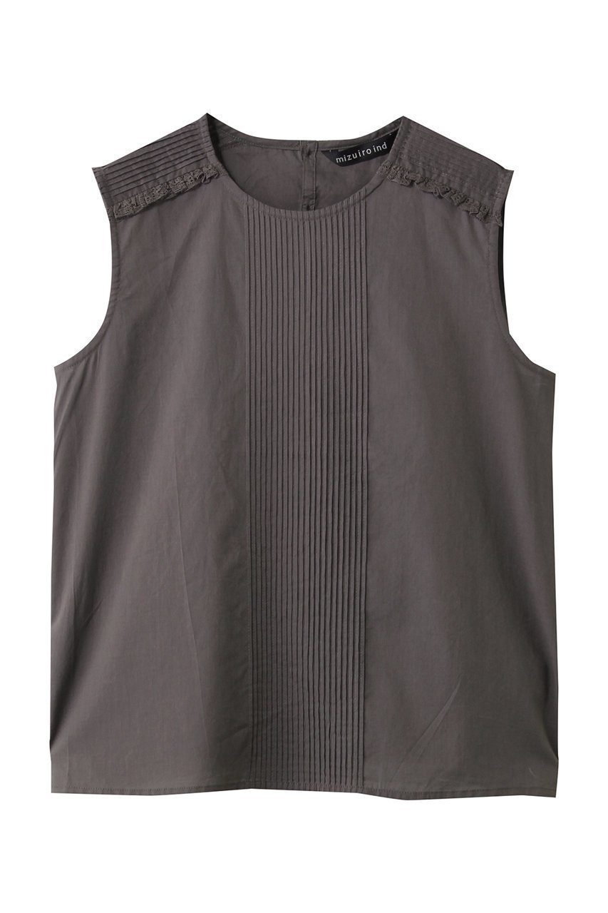 【ミズイロ インド/mizuiro ind】のpin tuck & lace N/S P/O プルオーバー インテリア・キッズ・メンズ・レディースファッション・服の通販 founy(ファニー) ファッション Fashion レディースファッション Fashion for Women トップス・カットソー Cut & Sew Tops キャミソール&ノースリーブ Camisoles & Sleeveless Tops シャツ・ブラウス・オフィスカジュアル Elegant Blouses & Button-Ups カジュアルプルオーバー・ニットトップス Pullovers & Knit Tops / Casual Pullovers ノースリーブ Sleeveless, No-Sleeve フレア Flare, Flared ボックス Boxy, Box Shape リネン Linen, Linen Fabric レース Lace, Lace Fabric エレガント 上品 Elegant 夏 Summer 春 Spring S/S・春夏 SS, Spring/Summer, Warm Season c.gray|ID: prp329100004872595 ipo3291000000036342542