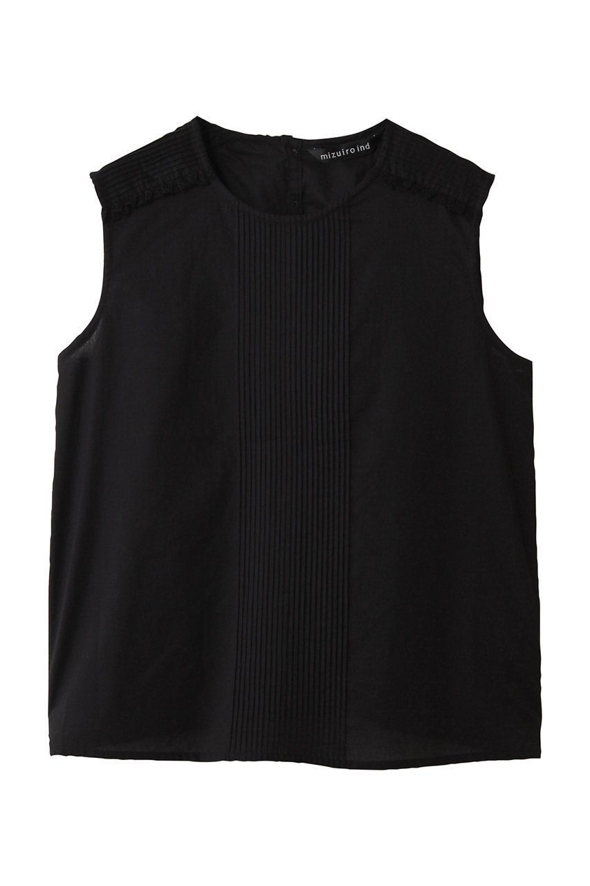 【ミズイロ インド/mizuiro ind】のpin tuck & lace N/S P/O プルオーバー インテリア・キッズ・メンズ・レディースファッション・服の通販 founy(ファニー) ファッション Fashion レディースファッション Fashion for Women トップス・カットソー Cut & Sew Tops キャミソール&ノースリーブ Camisoles & Sleeveless Tops シャツ・ブラウス・オフィスカジュアル Elegant Blouses & Button-Ups カジュアルプルオーバー・ニットトップス Pullovers & Knit Tops / Casual Pullovers ノースリーブ Sleeveless, No-Sleeve フレア Flare, Flared ボックス Boxy, Box Shape リネン Linen, Linen Fabric レース Lace, Lace Fabric エレガント 上品 Elegant 夏 Summer 春 Spring S/S・春夏 SS, Spring/Summer, Warm Season black|ID: prp329100004872595 ipo3291000000036342543