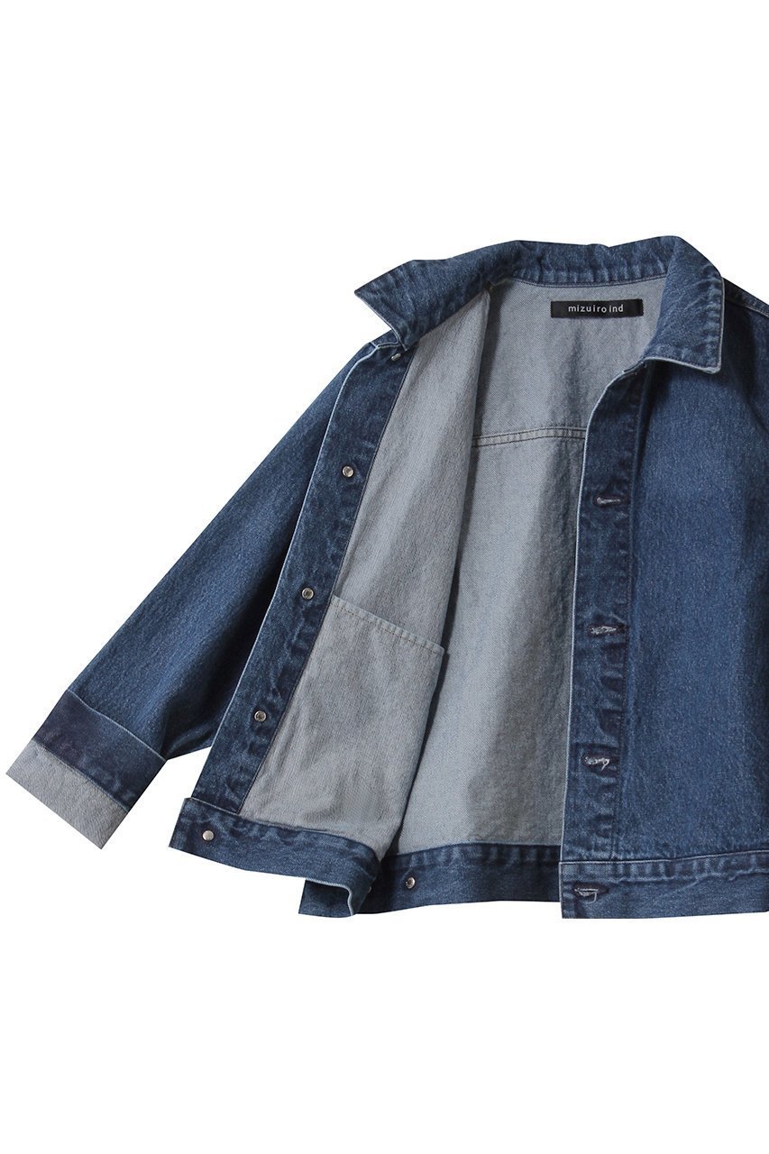 【ミズイロ インド/mizuiro ind】のcompact denim JK ジャケット 大人の最旬トレンドファッション＆コーディネート founy(ファウニー) 　ファッション　Fashion　レディースファッション　Fashion for Women　アウター　Coat / Outerwear Collection　レディースジャケット・軽アウター　Jackets　コンパクト　Compact, Small Size　ショート　Short, Short Length　ジャケット　Jacket, Outerwear　トレンド　Trend, Trending Now　ワイド　Wide, Wide Fit　再入荷　Restock / Back in Stock　other-6|ID: prp329100004872597 ipo3291000000037237728