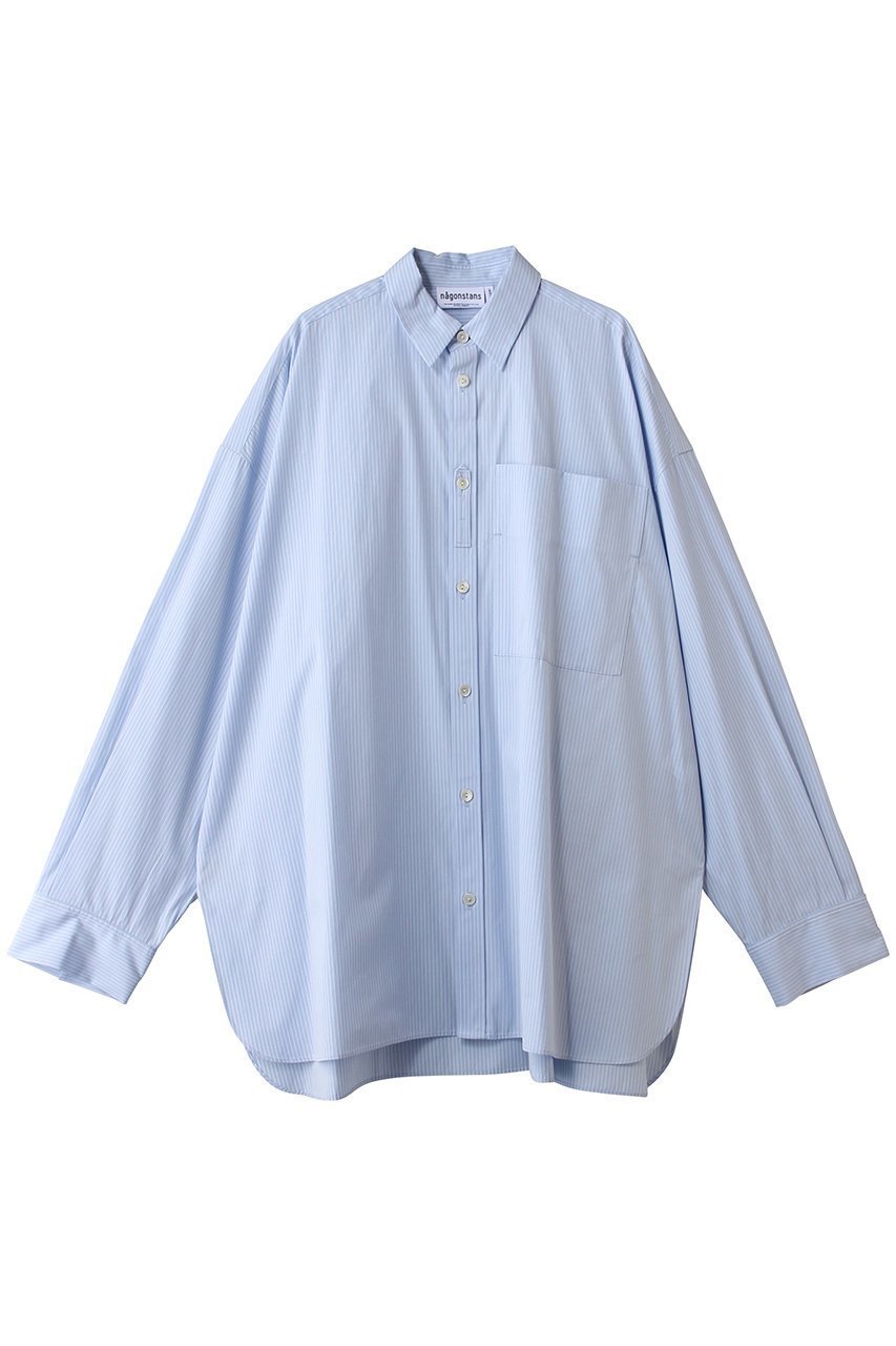【ナゴンスタンス/nagonstans】のover basic shirt インテリア・キッズ・メンズ・レディースファッション・服の通販 founy(ファニー) ファッション Fashion レディースファッション Fashion for Women トップス・カットソー Cut & Sew Tops シャツ・ブラウス・オフィスカジュアル Elegant Blouses & Button-Ups なめらか Smooth, Silky Texture サングラス Sunglasses, Shades ストライプ Stripe, Striped Pattern スリーブ Sleeve, Long Sleeve / Short Sleeve ポケット Pocket, Pocket Detail メンズ Men's, Menswear ロング Long, Long-Length 新作・新入荷 New Arrivals / New In Water|ID: prp329100004872601 ipo3291000000036342590