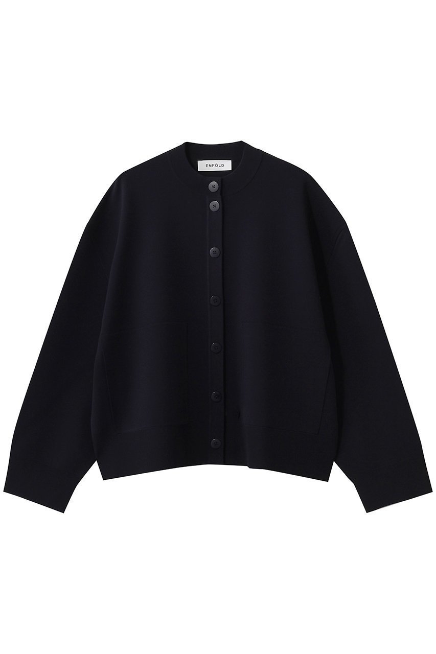 【エンフォルド/ENFOLD】のWIDE-ARM BOX-CARDIGAN インテリア・キッズ・メンズ・レディースファッション・服の通販 founy(ファニー) 　ファッション　Fashion　レディースファッション　Fashion for Women　トップス・カットソー　Cut & Sew Tops　ニット　Knit Tops & Sweaters　カーディガン・羽織り　Layered Style Cardigans　カーディガン　Cardigan, Knitwear　スリーブ　Sleeve, Long Sleeve / Short Sleeve　ボックス　Boxy, Box Shape　ロング　Long, Long-Length　ワイド　Wide, Wide Fit　ダークネイビー|ID: prp329100004872607 ipo3291000000036892636