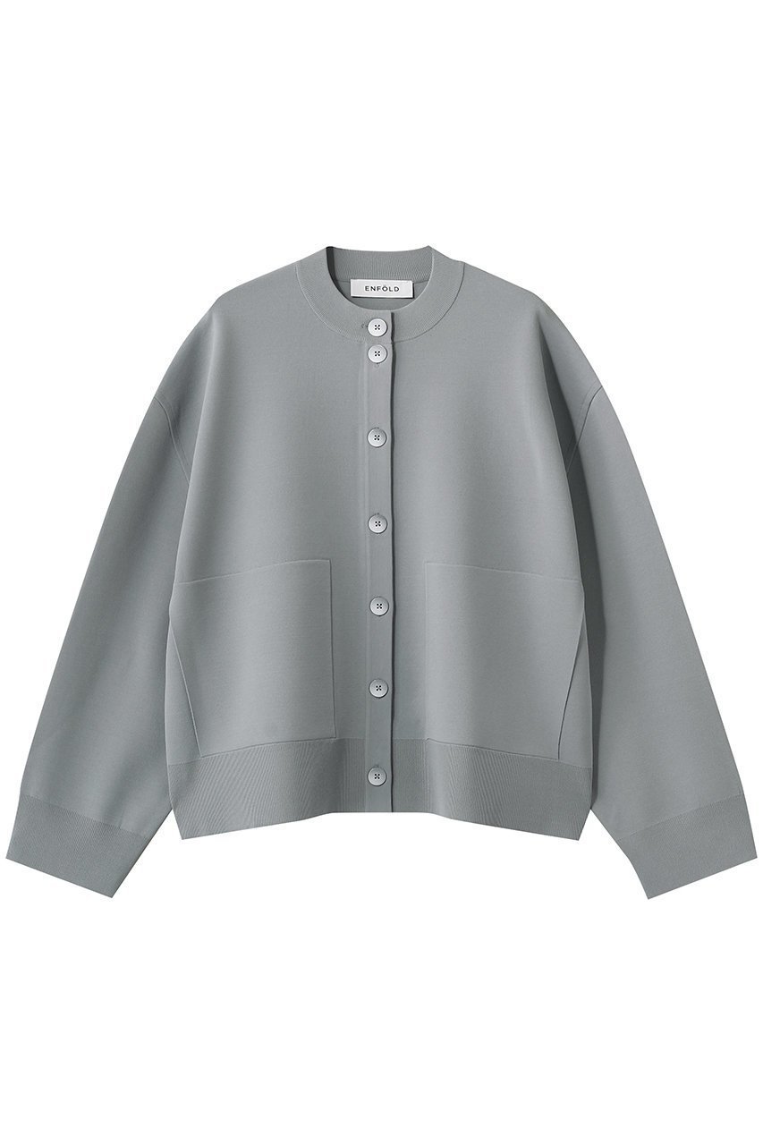 【エンフォルド/ENFOLD】のWIDE-ARM BOX-CARDIGAN インテリア・キッズ・メンズ・レディースファッション・服の通販 founy(ファニー) 　ファッション　Fashion　レディースファッション　Fashion for Women　トップス・カットソー　Cut & Sew Tops　ニット　Knit Tops & Sweaters　カーディガン・羽織り　Layered Style Cardigans　カーディガン　Cardigan, Knitwear　スリーブ　Sleeve, Long Sleeve / Short Sleeve　ボックス　Boxy, Box Shape　ロング　Long, Long-Length　ワイド　Wide, Wide Fit　ライトグレー|ID: prp329100004872607 ipo3291000000036892637