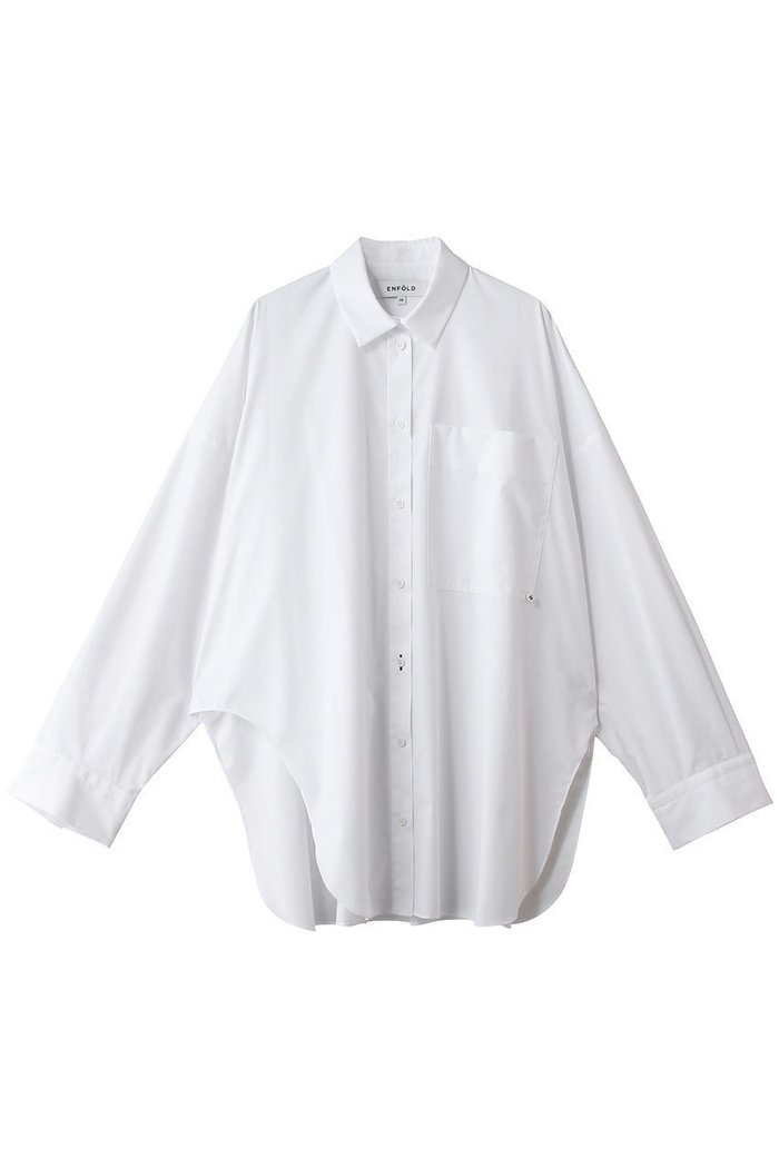 【エンフォルド/ENFOLD】のTWO-WAY BASIC SHIRT インテリア・キッズ・メンズ・レディースファッション・服の通販 founy(ファニー) https://founy.com/ ファッション Fashion レディースファッション Fashion for Women トップス・カットソー Cut & Sew Tops シャツ・ブラウス・オフィスカジュアル Elegant Blouses & Button-Ups なめらか Smooth, Silky Texture シェイプ Shape, Slim Fit スリーブ Sleeve, Long Sleeve / Short Sleeve フィット Fit, Slim Fit ロング Long, Long-Length 夏 Summer 新作・新入荷 New Arrivals / New In 春 Spring S/S・春夏 SS, Spring/Summer, Warm Season |ID: prp329100004872610 ipo3291000000036342658