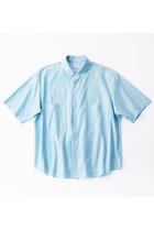 【グッド ピープル グッド ステッチング グッド プロダクト/GOOD PEOPLE GOOD STITCHING GOOD PRODUCT】の【UNISEX】ダブルポケット ハーフスリーブ シャツ グレーサックス|ID: prp329100004872621 ipo3291000000036342749