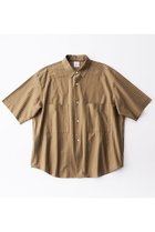 【グッド ピープル グッド ステッチング グッド プロダクト/GOOD PEOPLE GOOD STITCHING GOOD PRODUCT】の【UNISEX】ダブルポケット ハーフスリーブ シャツ ライトブラウン|ID: prp329100004872621 ipo3291000000036342751