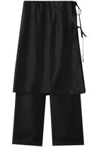 【アンスクリア/INSCRIRE】のキュプラ レイヤード パンツ 人気、トレンドファッション・服の通販 founy(ファニー) ファッション Fashion レディースファッション Fashion for Women パンツ Pants & Trousers おすすめ Recommended / Our Picks キュプラ Cupro, Eco Fabric ルーズ Loose, Oversized エレガント 上品 Elegant thumbnail ブラック|ID: prp329100004872622 ipo3291000000036342760
