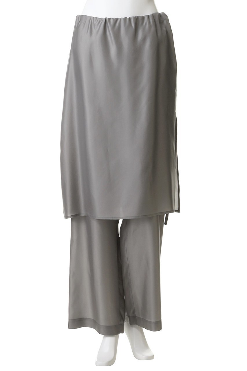 【アンスクリア/INSCRIRE】のキュプラ レイヤード パンツ 人気、トレンドファッション・服の通販 founy(ファニー) 　ファッション　Fashion　レディースファッション　Fashion for Women　パンツ　Pants & Trousers　おすすめ　Recommended / Our Picks　キュプラ　Cupro, Eco Fabric　ルーズ　Loose, Oversized　エレガント 上品　Elegant　other-2|ID: prp329100004872622 ipo3291000000036342762