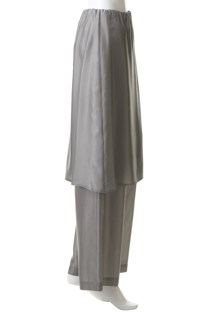 【アンスクリア/INSCRIRE】のキュプラ レイヤード パンツ 人気、トレンドファッション・服の通販 founy(ファニー) 　ファッション　Fashion　レディースファッション　Fashion for Women　パンツ　Pants & Trousers　おすすめ　Recommended / Our Picks　キュプラ　Cupro, Eco Fabric　ルーズ　Loose, Oversized　エレガント 上品　Elegant　other-3|ID: prp329100004872622 ipo3291000000036342763