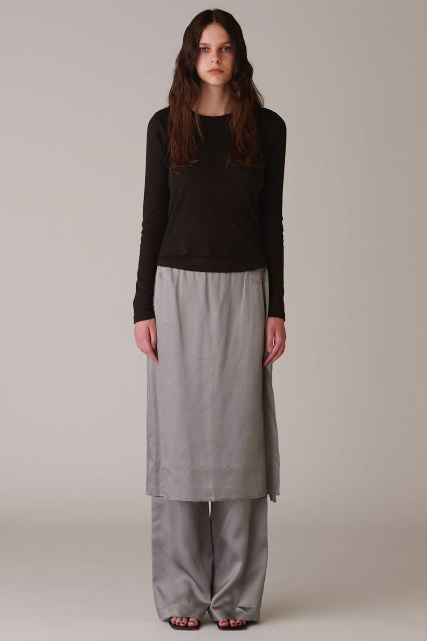 【アンスクリア/INSCRIRE】のキュプラ レイヤード パンツ 人気、トレンドファッション・服の通販 founy(ファニー) 　ファッション　Fashion　レディースファッション　Fashion for Women　パンツ　Pants & Trousers　おすすめ　Recommended / Our Picks　キュプラ　Cupro, Eco Fabric　ルーズ　Loose, Oversized　エレガント 上品　Elegant　other-6|ID: prp329100004872622 ipo3291000000036342766