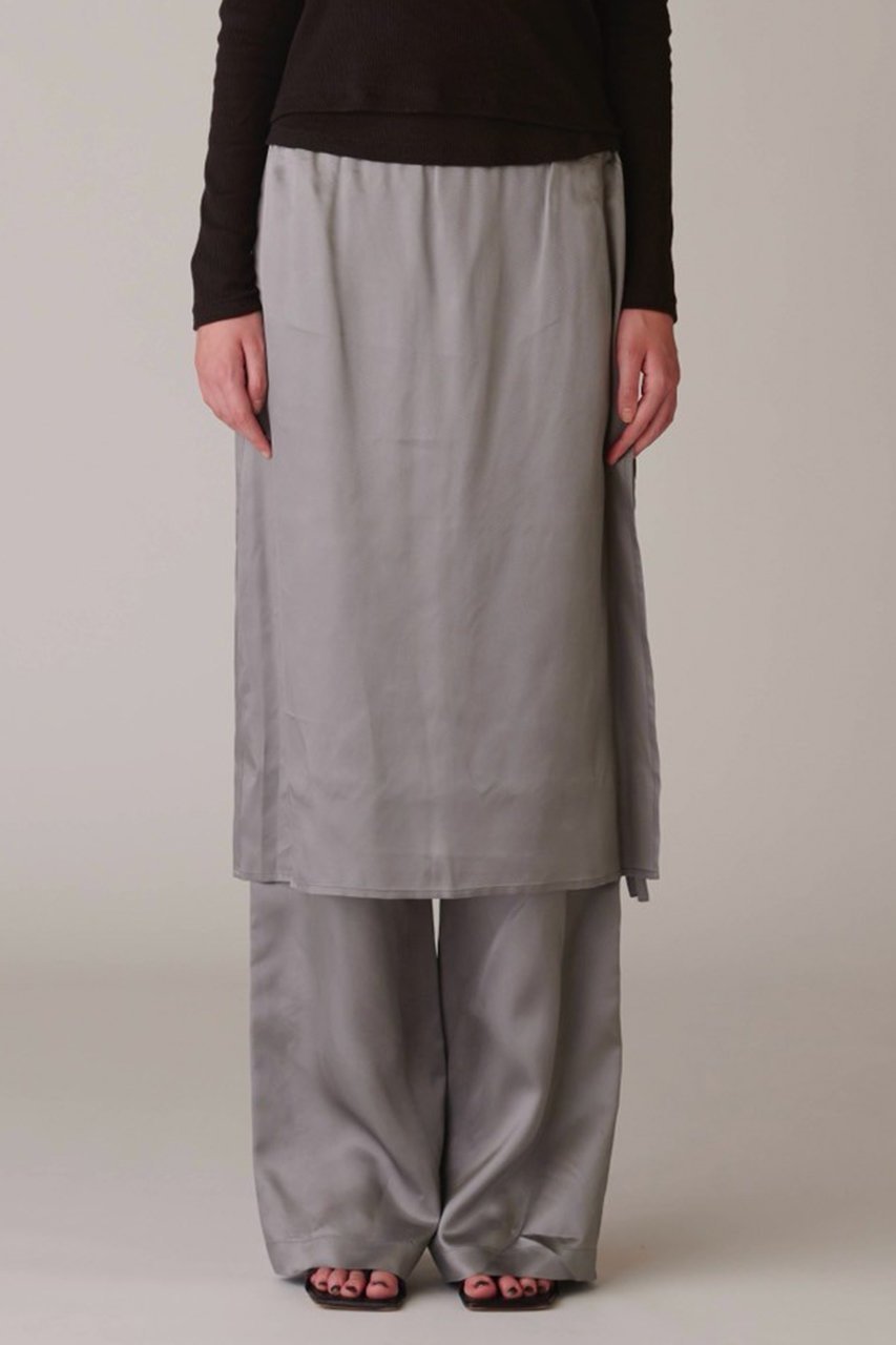 【アンスクリア/INSCRIRE】のキュプラ レイヤード パンツ 人気、トレンドファッション・服の通販 founy(ファニー) 　ファッション　Fashion　レディースファッション　Fashion for Women　パンツ　Pants & Trousers　おすすめ　Recommended / Our Picks　キュプラ　Cupro, Eco Fabric　ルーズ　Loose, Oversized　エレガント 上品　Elegant　other-7|ID: prp329100004872622 ipo3291000000036342767